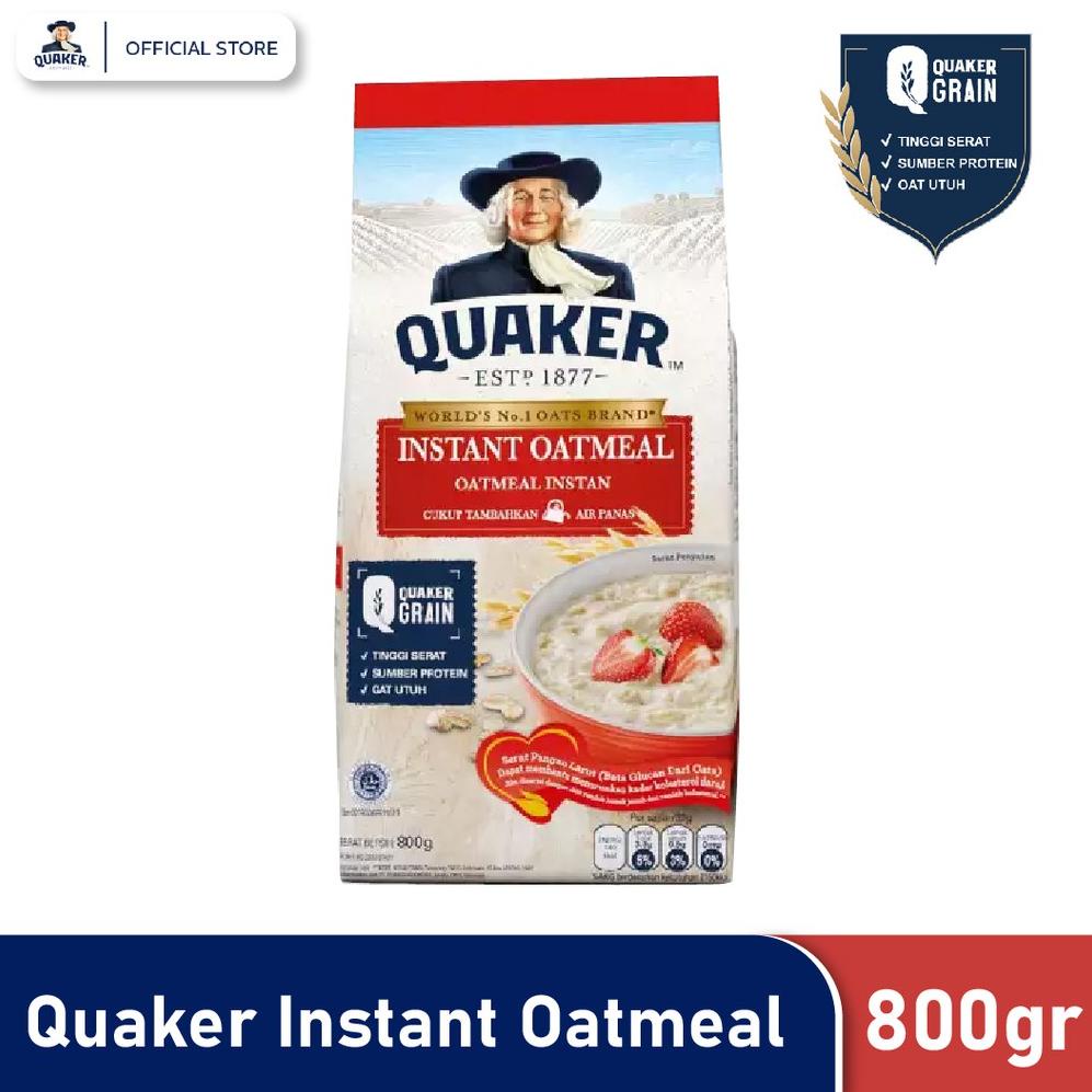 

I94 Quaker Instant Oatmeal 800 gr WOW BANGET ヰ