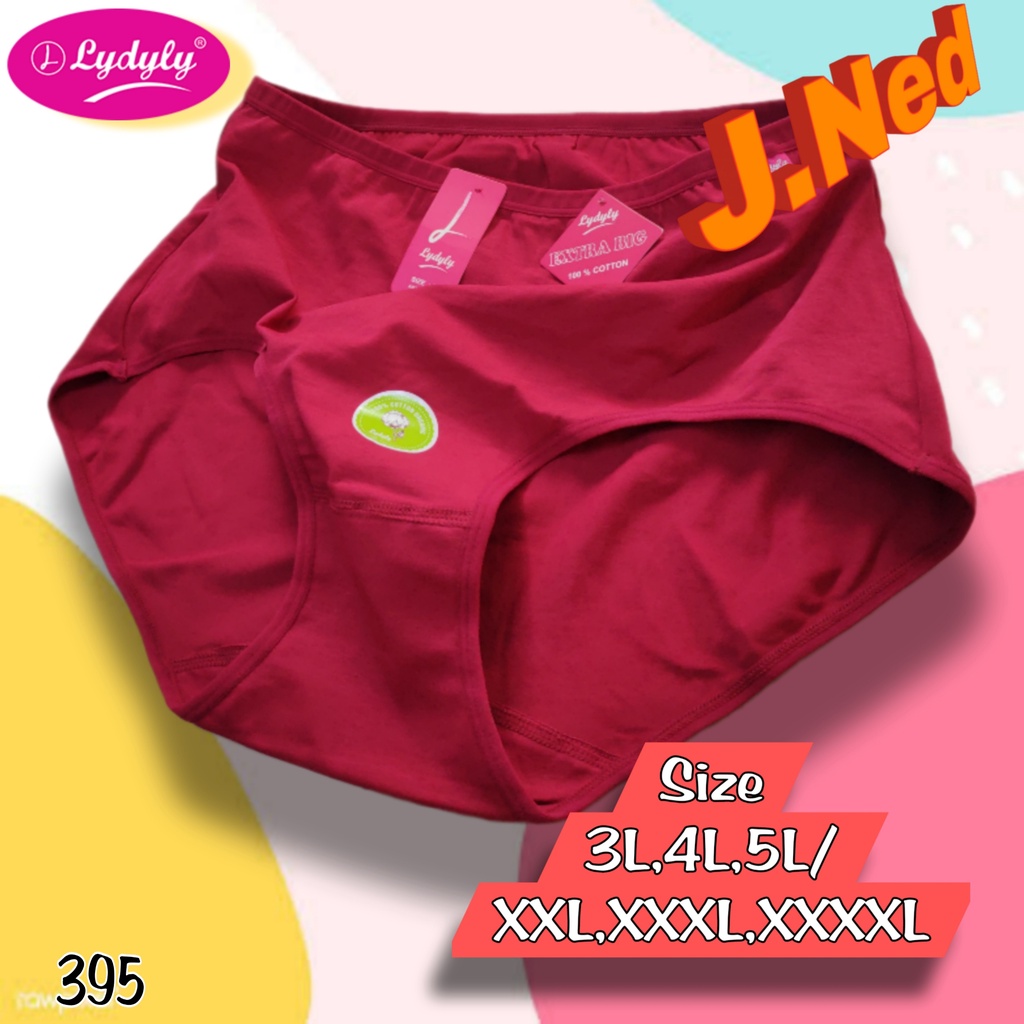 J395 CELANA DALAM WANITA JUMBO LYDYLY  SIZE 3L,4L,5L ( XXL,XXXL, XXXXL )