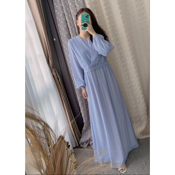 Yasmin Dress || Dress Lebaran || Dress Hijab || Dress Ceruti || Vaeesan