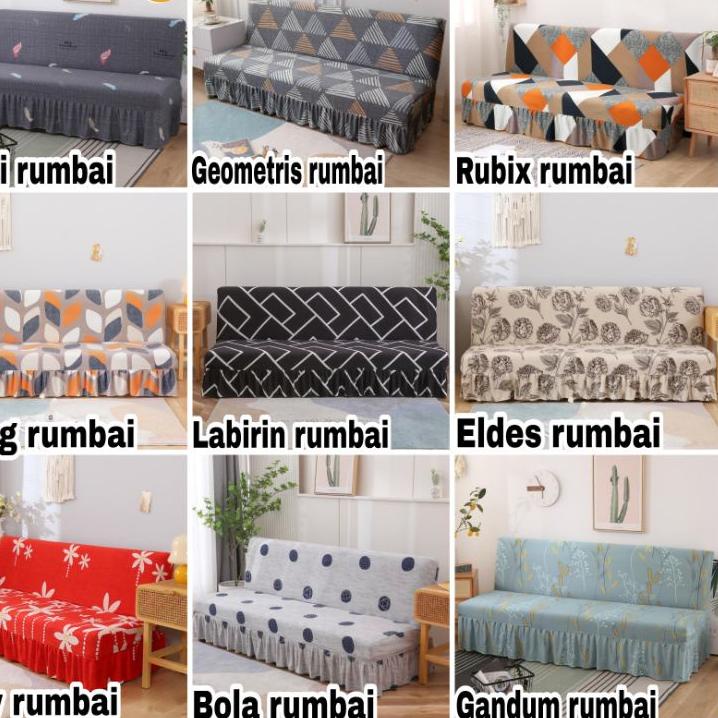 ۞ Cover sofa bed INFORMA,GOTHAM,IVARO elastis Sarung RUMBAI penutup sofa bed ♛