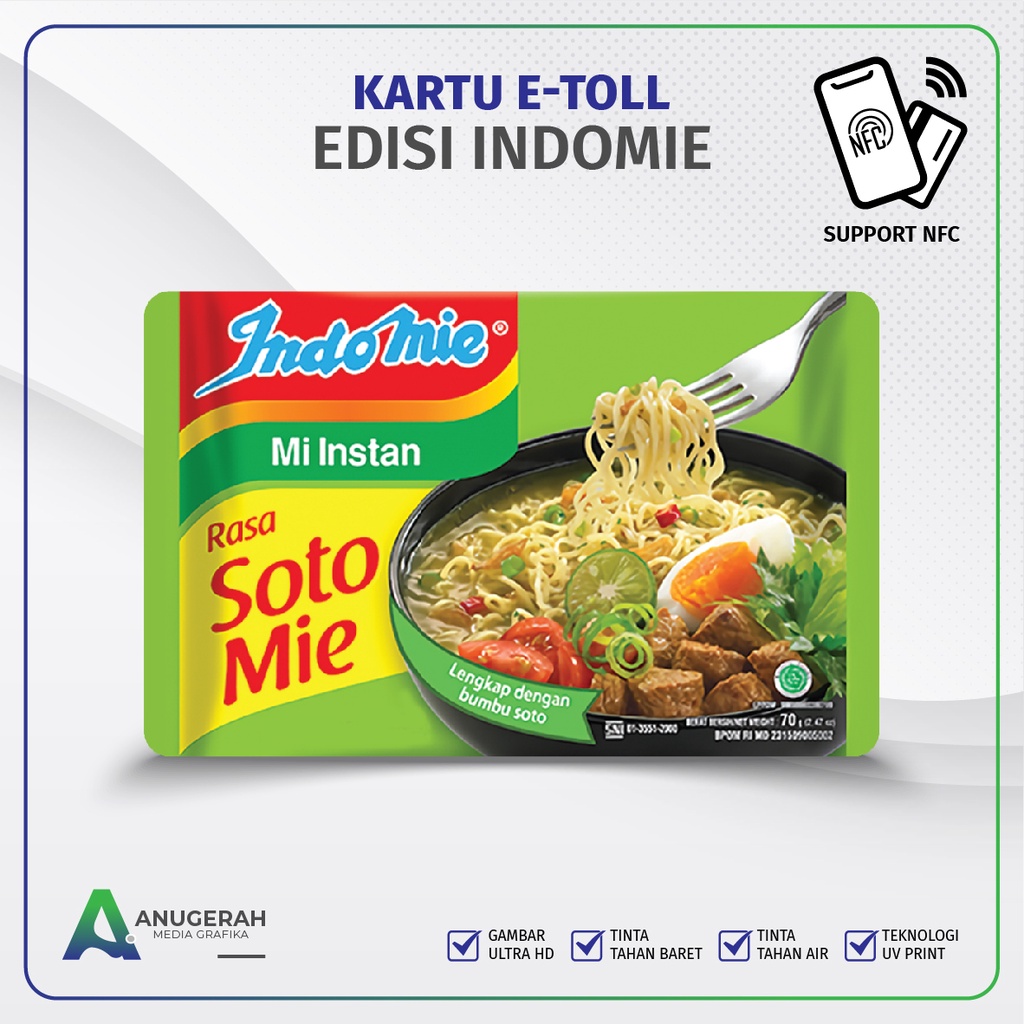 Kartu E-toll Flazz BCA Emoney Brizzi BNI Tapcash Edisi Indomie