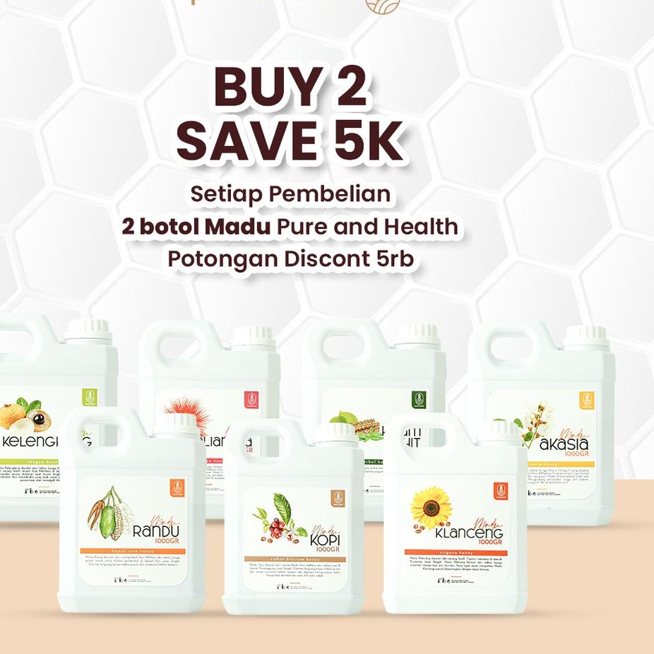 

۩ Asli 1 Kg Murni 100% Akasia Kaliandra Randu Klanceng Natural Honey Raw Honey ✿