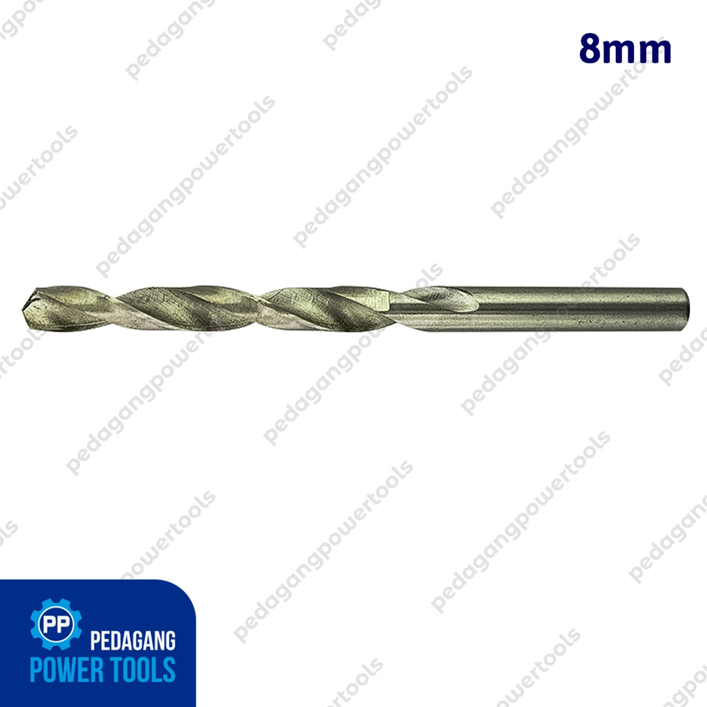 MOLLAR 8 MM MATA BOR BESI PELUBANG KAYU WOOD METAL HSS DRILL BITS