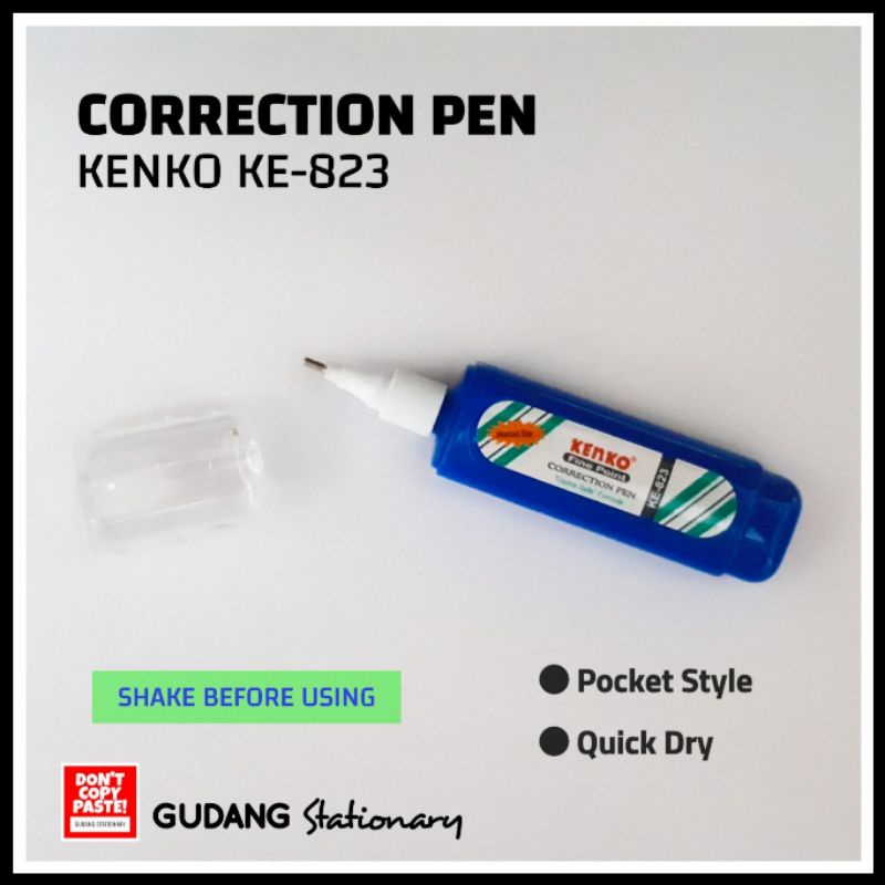 Correction Pen Tip-Ex KE823 KENKO [ 1 pcs ]