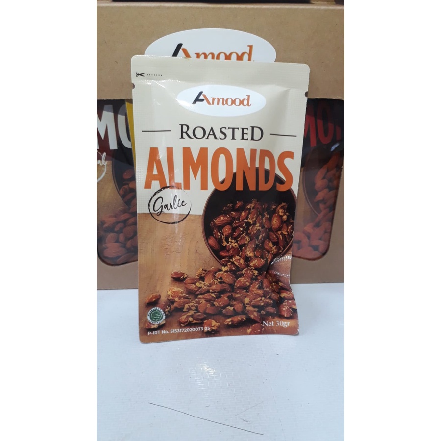 

Kacang Almond Panggang Amood Rasa Garlic With Himalayan Salt 30gr