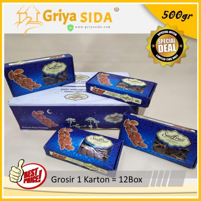 

Kurma Tunisia Sun fruit frutt Sunfrutt 500 gr per karton Harga grosir