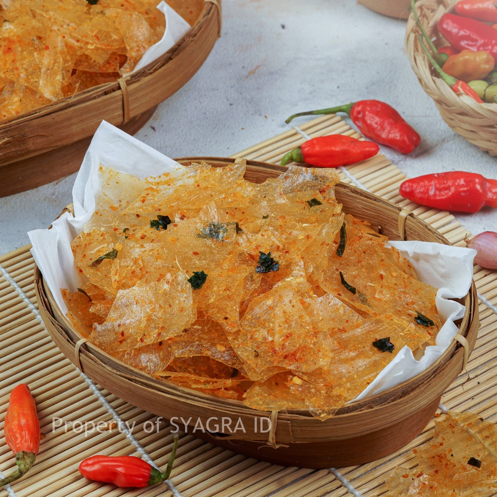 

Keripik Kaca Pedas Daun Jeruk