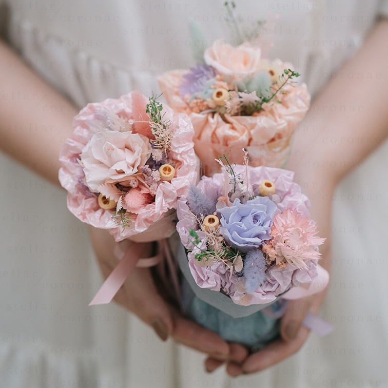 StellarCoronae - Posy Bouquet | Mini Bouquet | Bunga Asli | Bunga Kering | Kado Valentine | Gift