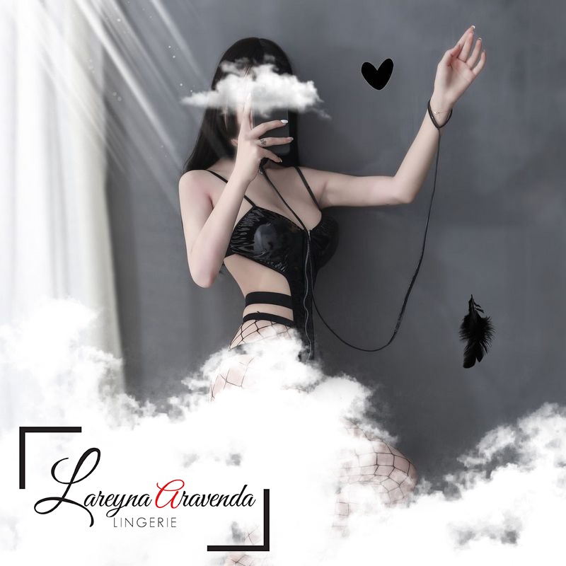 Lareyna Aravenda Set Lingerie Menawan + Tali Tuntun Model Be Yours Forever LG561