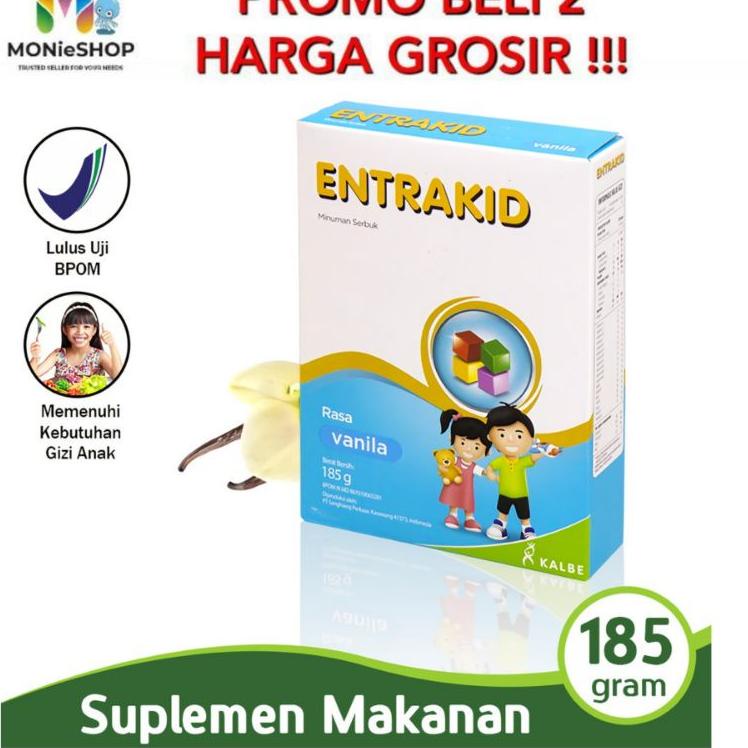 

ⅎ ENTRAKID VANILA COKLAT 185GR ANAK 1-5 TH ❈