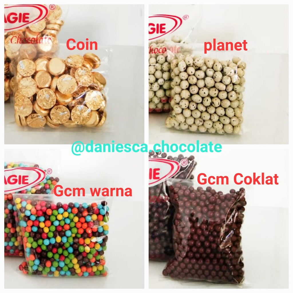 

.500Gr Coklat LAGIE Best Seller Choco Ball / Planet / GCM Coklat / GCM Pink / GCM Warna / Febby Coklat / Febby Warna / Koin / Eiffel Cube / Golden Leaf (SCP)