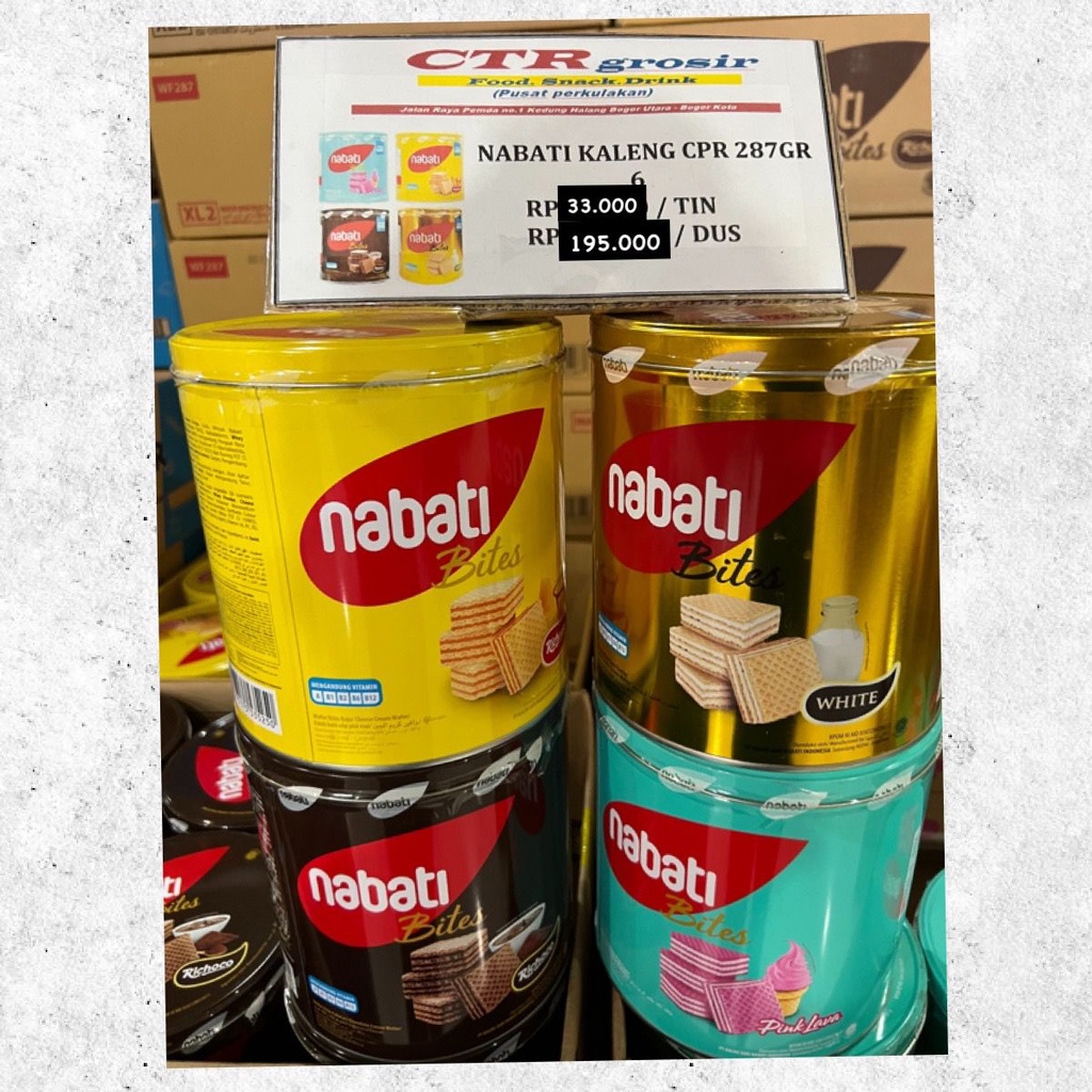 

Nabati wafer kaleng 287gr