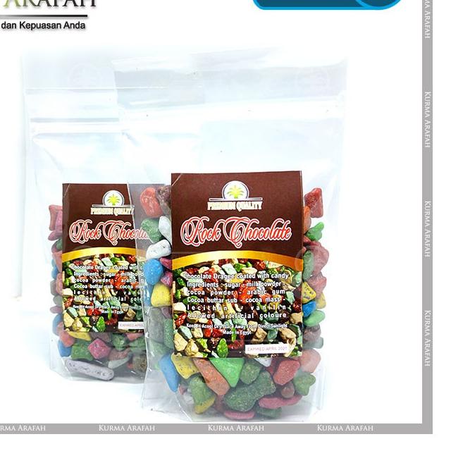 

֍ Coklat Arab Batu / Kerikil 250 gram ➲