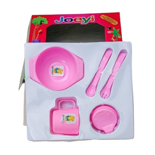 Set Makan Bayi Joeyi 5 in 1 Feeding Set Perlengkapan Makan Bayi BPA Free