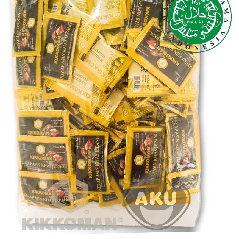 

✦ Kikkoman Soy Sauce Shoyu - Kecap Asin Khas Jepang Halal Sachet 5ml 100pc ♙