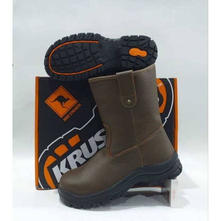 Sepatu Safety Krushers Black /Krusher TEXAS Brown Original