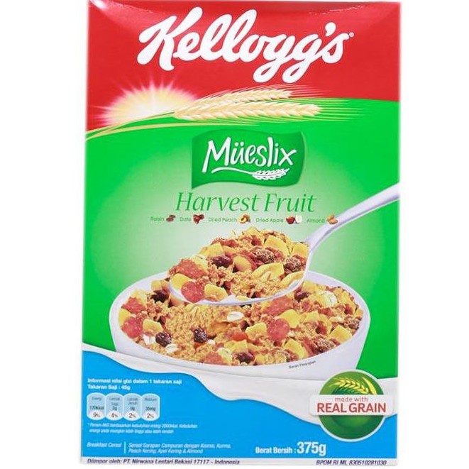 

✨NEW✨ -KELLOGG'S MUESLIX HARVEST FRUIT CEREAL / BREAKFAST / SEREAL SARAPAN 350 GR- 1.1.23