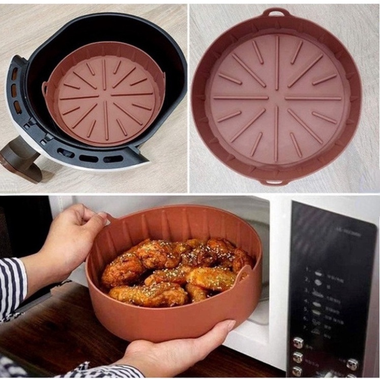 【COD】Air Fryer Silicone Pot Air Fried Pot Silicon Silicon Solid Basketable Baked Baking Silicone Billing