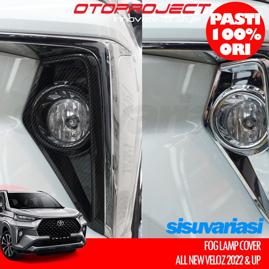 AKSESORIS TOYOTA VELOZ 2022 OTOPROJECT COVER FOG LAMP LAMPU KABUT