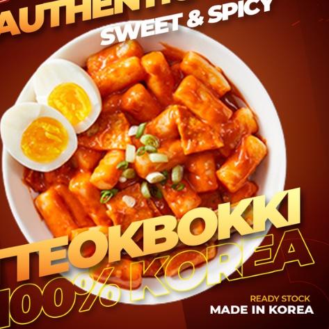 

♪ 400g Tteokbokki import Korea Frozen + Saus Asli Korea Makanan Korea Korean Food Topoki Tokpoki Tokpokki Tteokpokki Instant Halal tteokpokki tteokpoki tokboki ✺