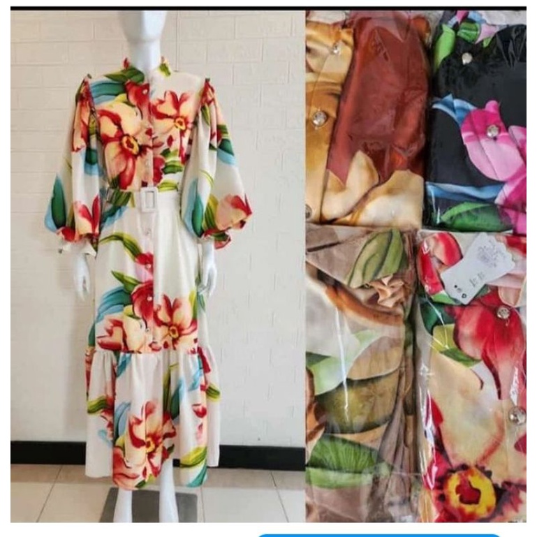 gamis shakila free belt lpas pasang LD 105