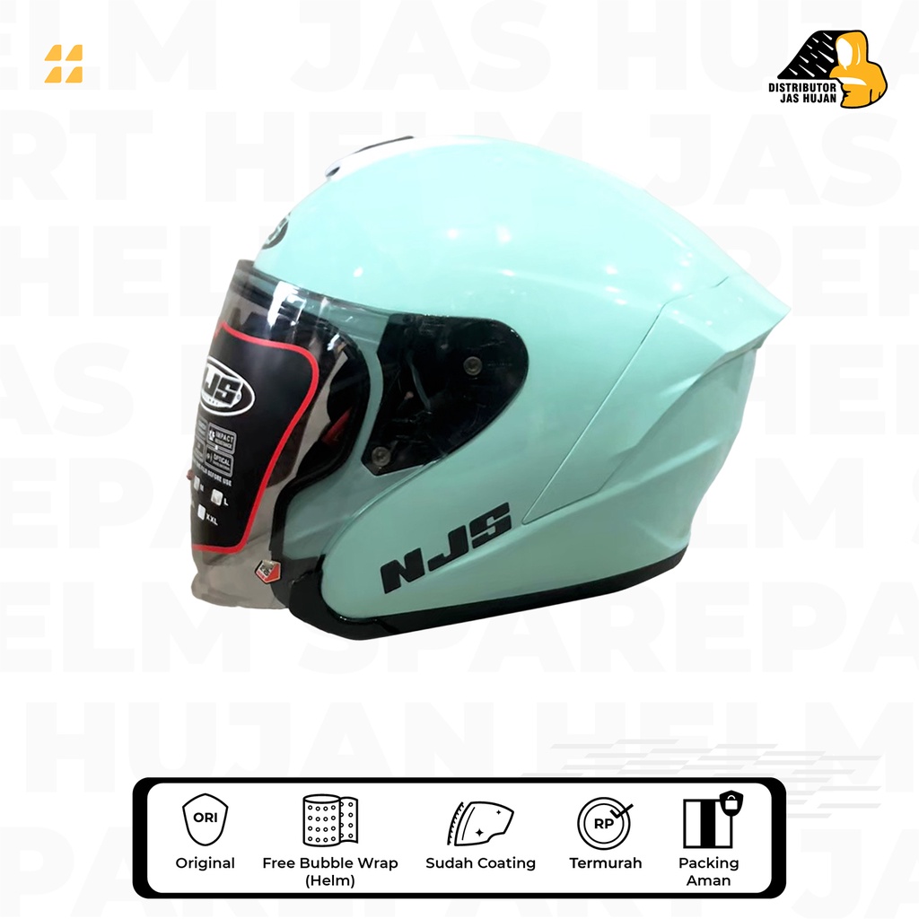 Helm NJS Kairoz Easy Green Glossy