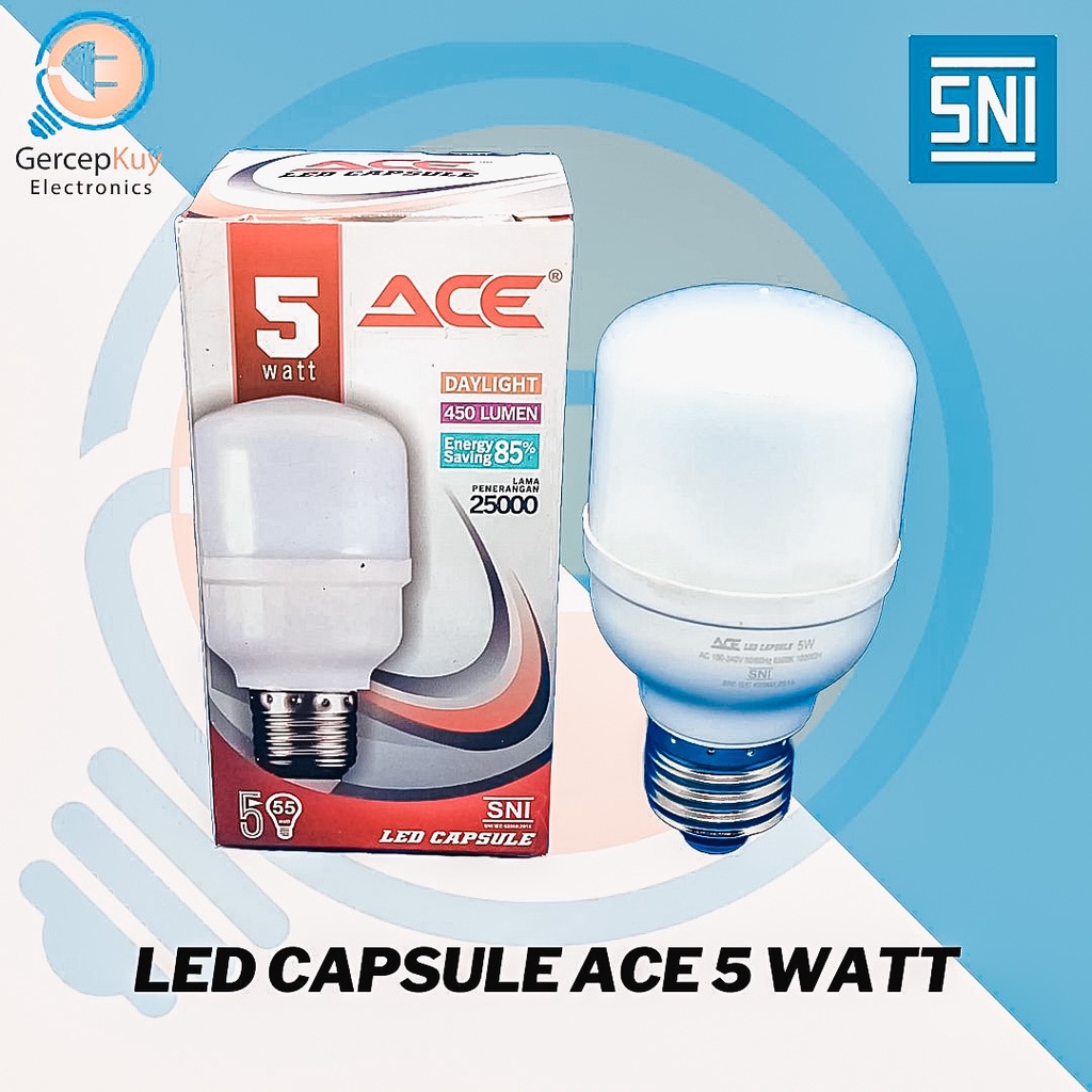 Lampu LED Capsule ACE 5 Watt Putih E27