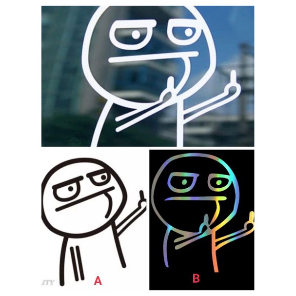 

Sticker middle finger pucek stiker animasi lucu