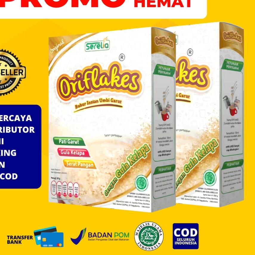 

➫ ORIFLAKES ORIGINAL Sereal Umbi Garut 350gram ✷