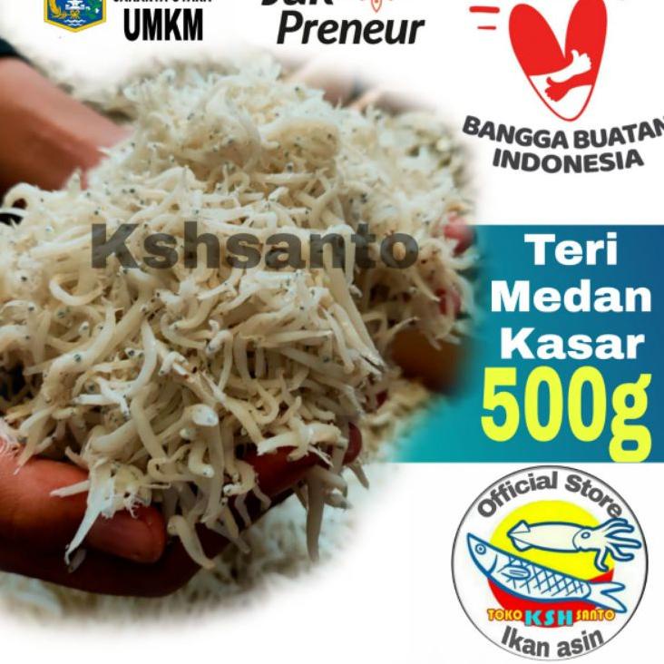 

✱ Ikan asin teri medan kasar-500gram ☚