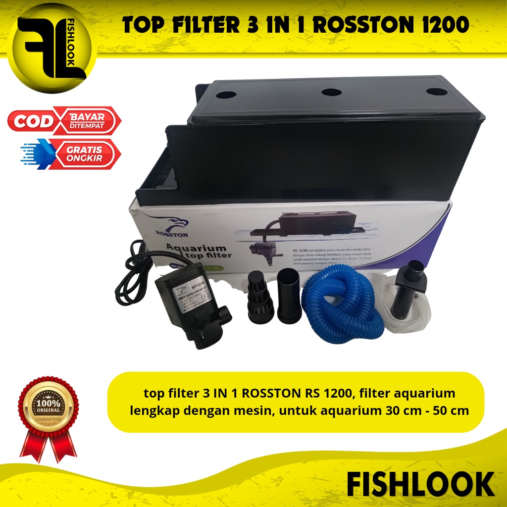 TOP FILTER ROSSTON FREE KAPAS 3 LAPIS AQUARIUM AQUASCAPE MURAH TERBAIK PEMBERSIH AQUARIUM