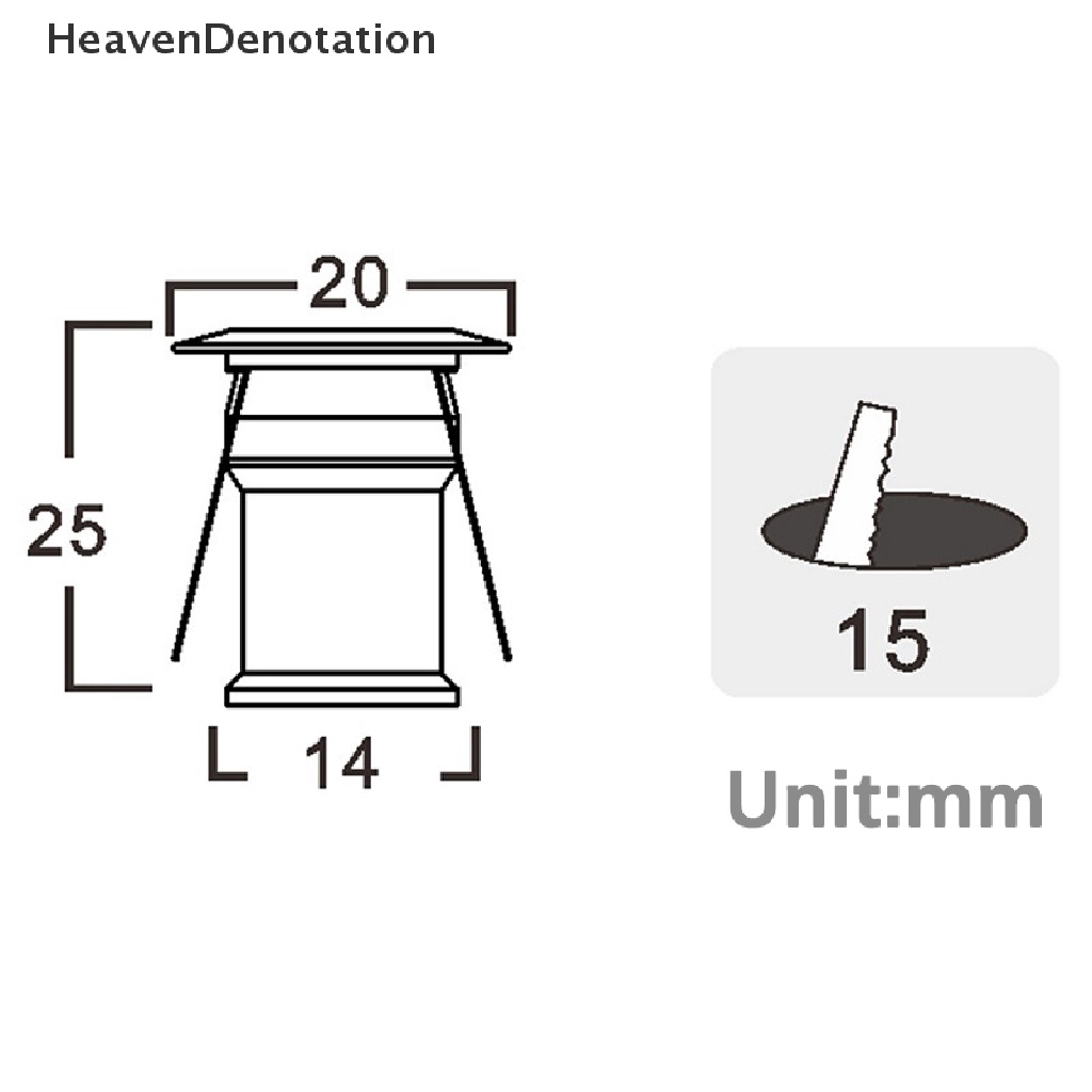 [HeavenDenotation] Spot light 1W Lampu Sorot LED Mini 12V Dimmable 15mm Recessed light Lampu Plafon HDV