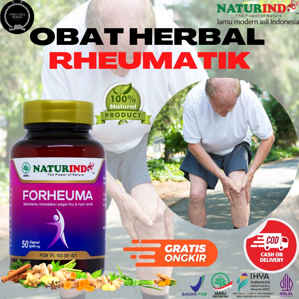Obat Rematik Encok Sakit Pinggang Punggung Kecetit Forheuma Naturindo