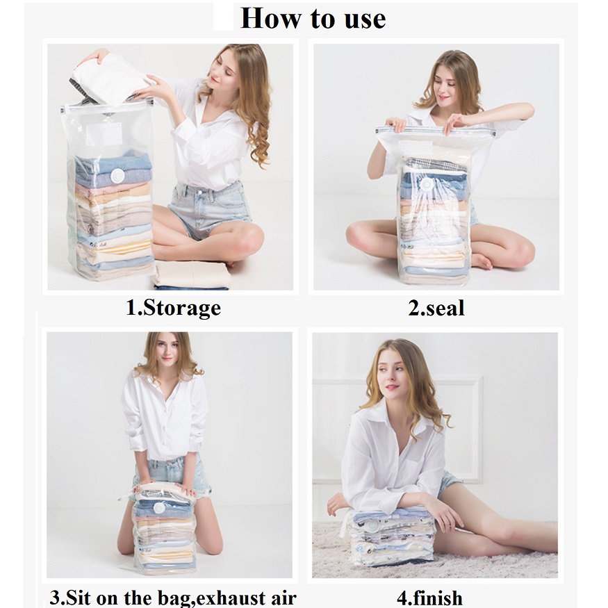 Hot SALE/[HOT SALE] Needed Vacuum Storage Bags/Kantong Seal Kompresi Rumah/Tas Kompresi Travel Selimut Pakaian/Tas Penghemat Tempat Pakaian Selimut Sweater Bantal