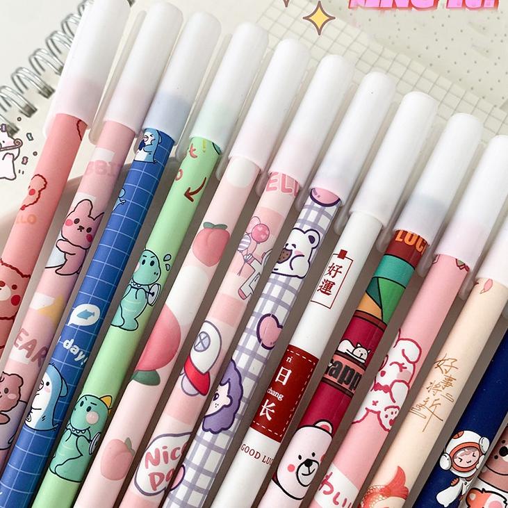 

Lebih Kekinian COD 1 LUSIN PULPEN GEL MOTIF WANITA CANTIK LUCU IMUT / BOLPEN GEL SIMPLE FS