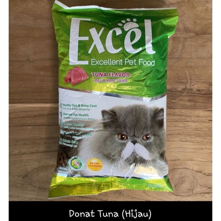 Excel Pakan Kucing 500gram all Varian plus Mangkok Wadah Makanan Kucing Snak Kucing Shaestore15