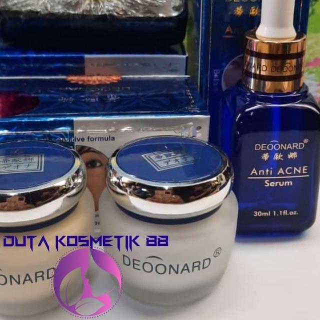 ✹ PAKET CREAM  DEONARD SET BIRU 4IN1 ORIGINAL ➮