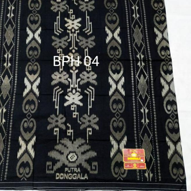 ➸ Sarung Tenun Donggala Asli Habib Abdillah Alaydrus Hitam Halus Katun ✾