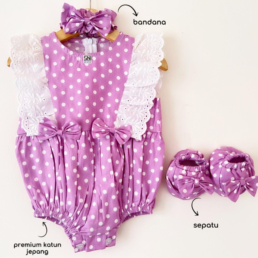 Baju Bayi Jumper Perempuan New Born 1 Set Perbajuan Baby Fashion Anak Hits