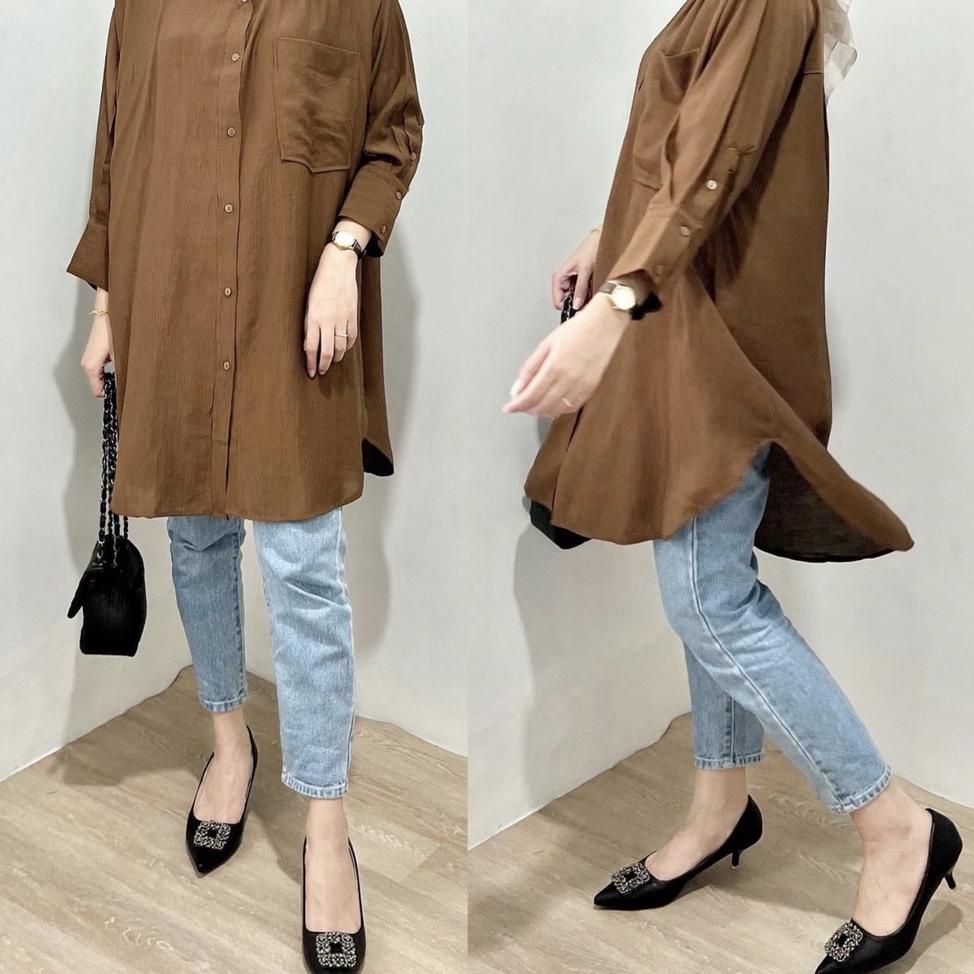 LANGSUNG ATC LISA TOP / TUNIK BAJU ATASAN WANITA / KEMEJA OOTD