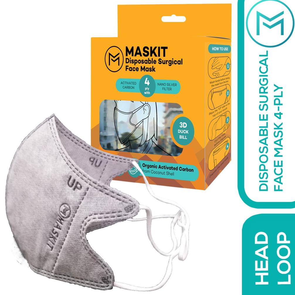 mvp41 Masker Duckbill Maskit 4 Ply Kemenkes Hijab Head Loop ..,,.,,.,