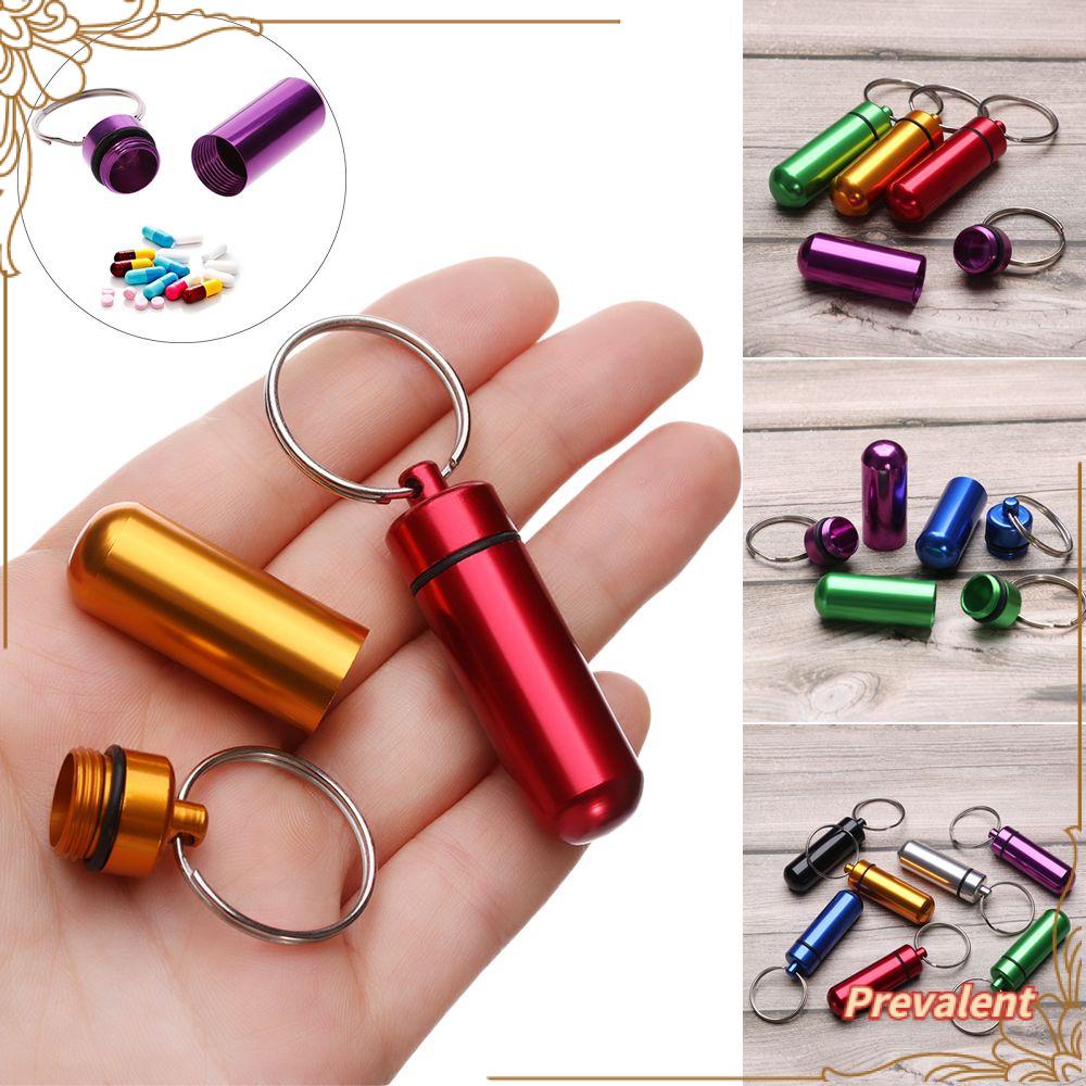 Preva Pill Boxes Storage Camping Travel Braille Organizer Kotak Penyimpanan Perhiasan Case Botol Mini