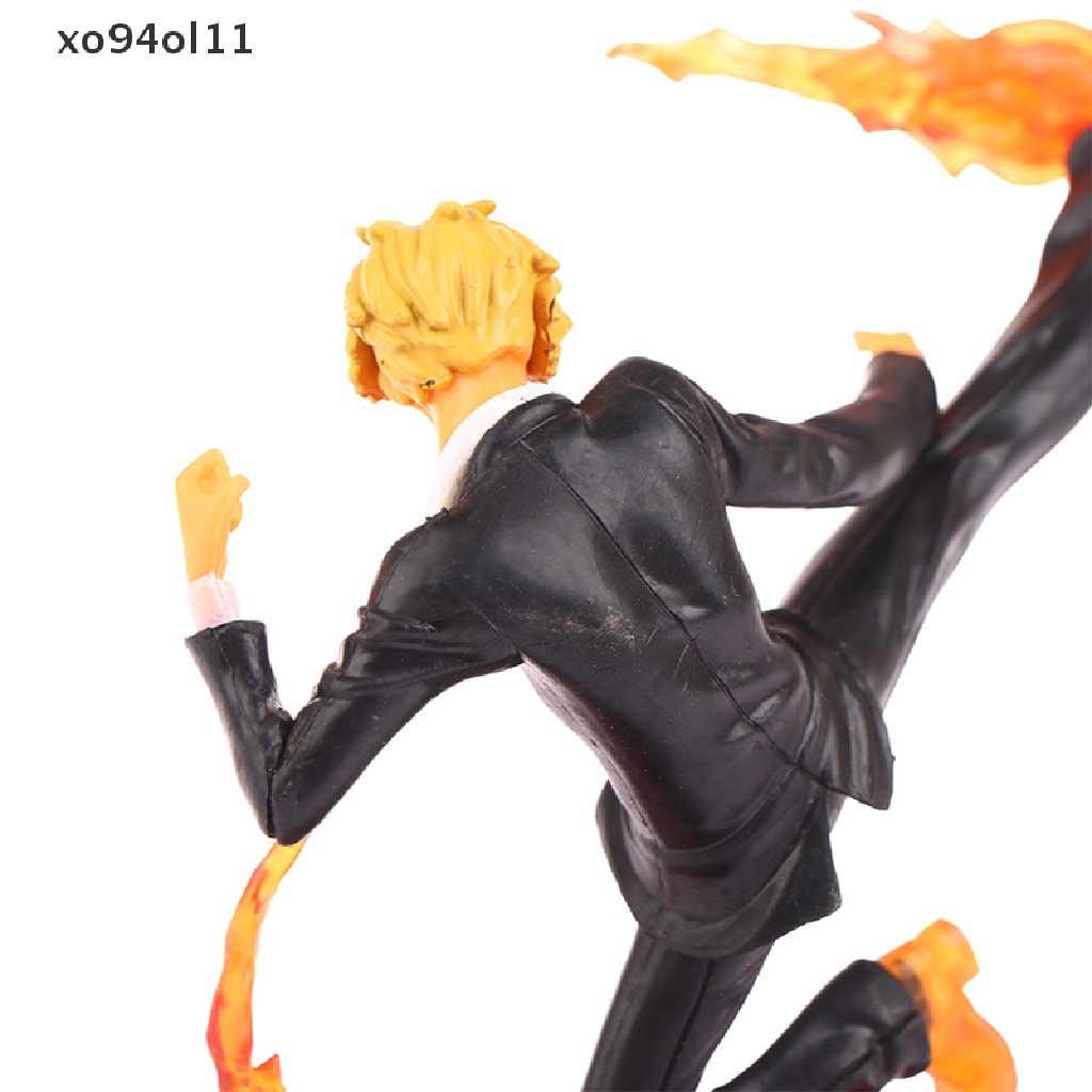 Xo 15 cm Anime One Piece Sanji Patung Hitam Kaki Api Versi Pertempuran Pvc Koleksi Onepiece Action Figure Model Mainan Hadiah OL