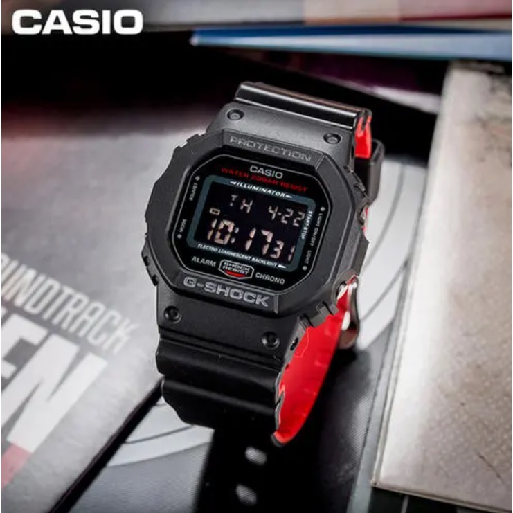 Casio Watch Men's G-SHOCK Street Skateboarding Classic Small Square Sports Electronic Men's Watch DW-5610SC