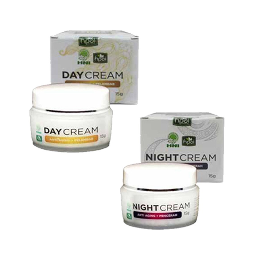 PAKET DAY & NIGHT CREAM / Krim Wajah siang & Malam HNI HPAI Meta_hpai_olshop