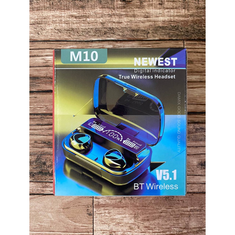 M10 plus powerbank 3500mAh Earphone Headset Wireless Bluetooth Full Bass Stereo 3500mah Power Bank-M10