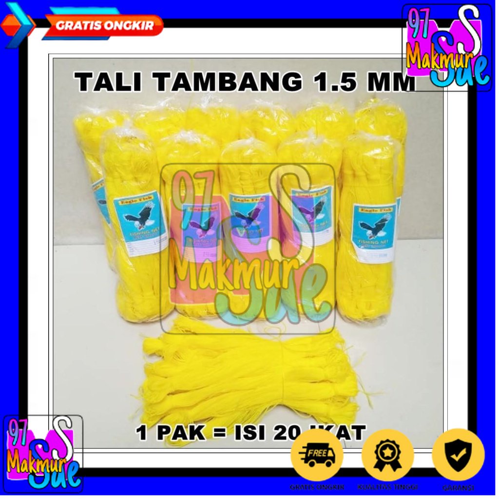 

SEA GULL tali tampar serbaguna, tali tampar bangunan, tali tampar 1mm per 1pcs (50meter)