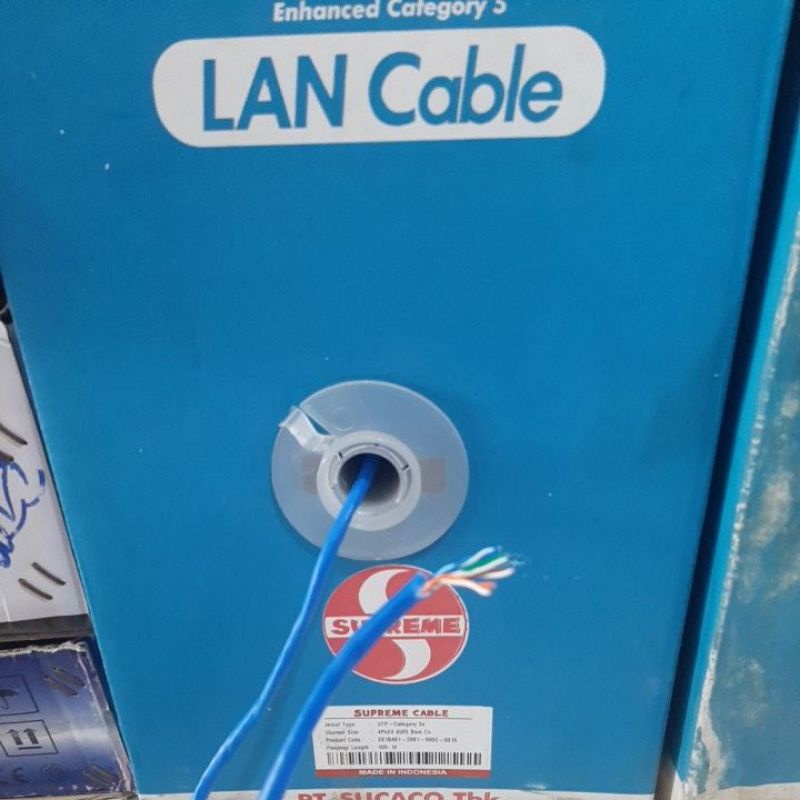 Kabel LAN UTP Cat 5 Supreme / Harga Meteran