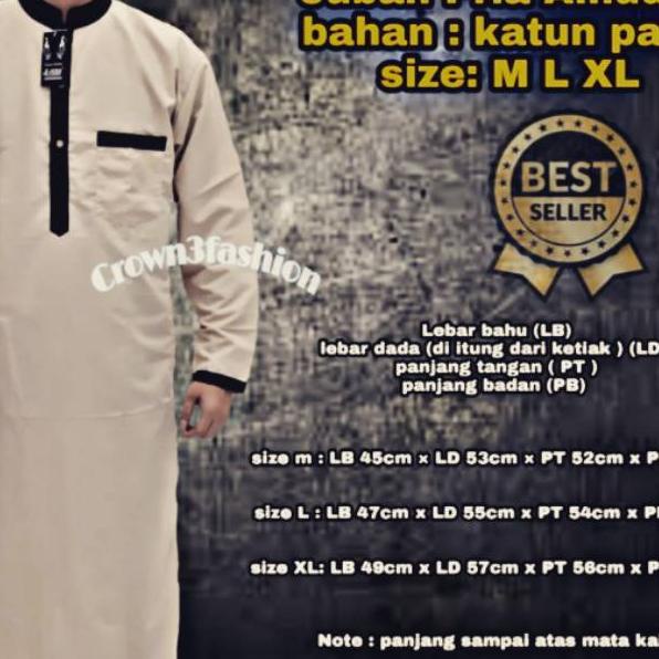 ♚ √ ~ JUBAH ARAB AL HUDAN √Jubah Gamis Pria / Jubah Saudi ➢