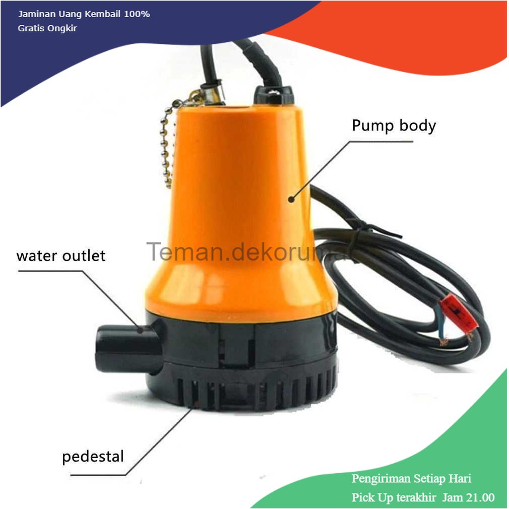 TD - LDG MARINEPET Pompa Air Submersible Water Bilge Pump 12V - BL-2512S